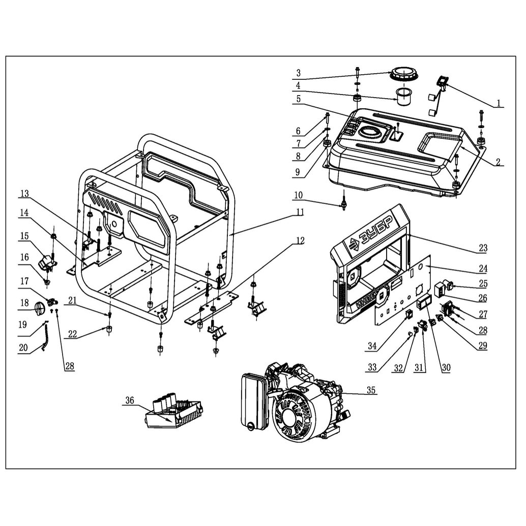 Инверторный генератор СБИ-2800