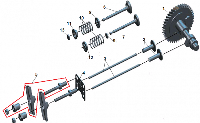 3 КЛАПАНА МОТОПОМПА CHAMPION GHP40-2