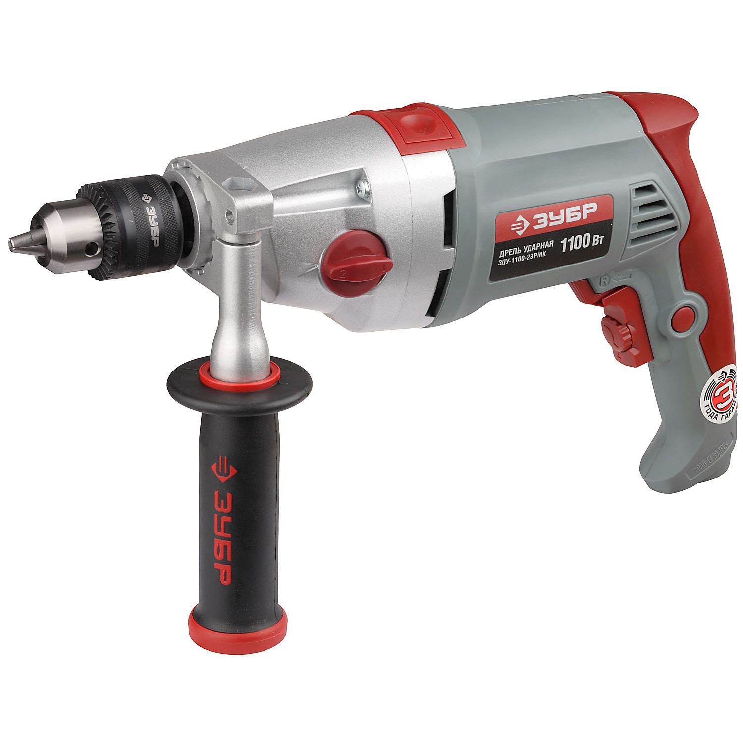 Дрель ударная двухскоростная + кейс ЗДУ-1100-2ЭРМК