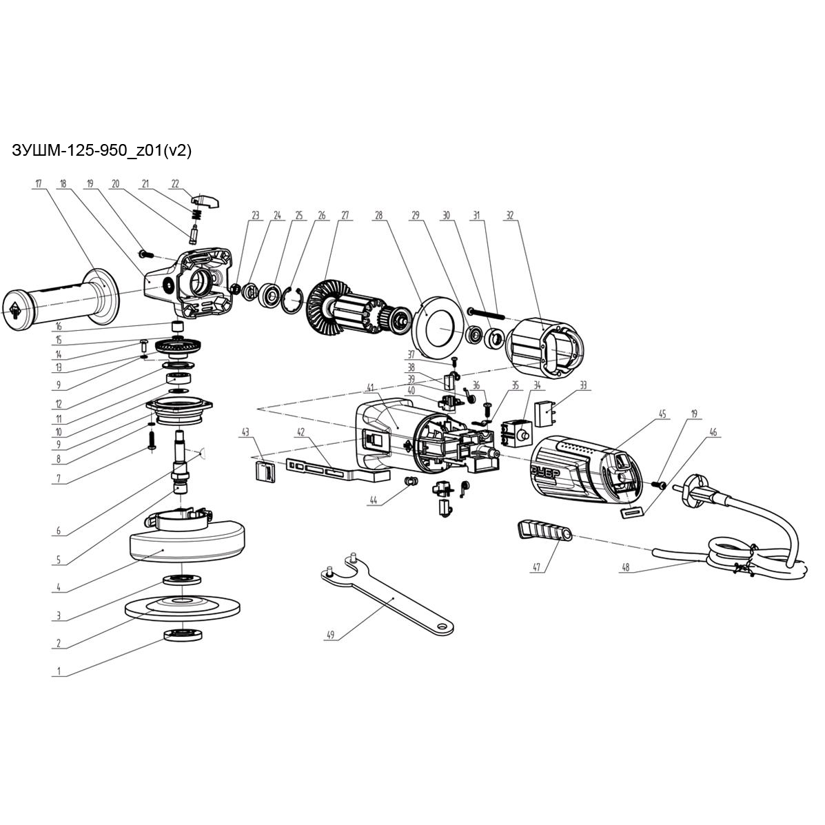 Машина углошлифовальная ЗУШМ-125-950_z01