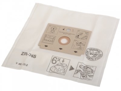 Мешок бумажный (6 мешков + фильтр) для пылесоса Rowenta ZR745